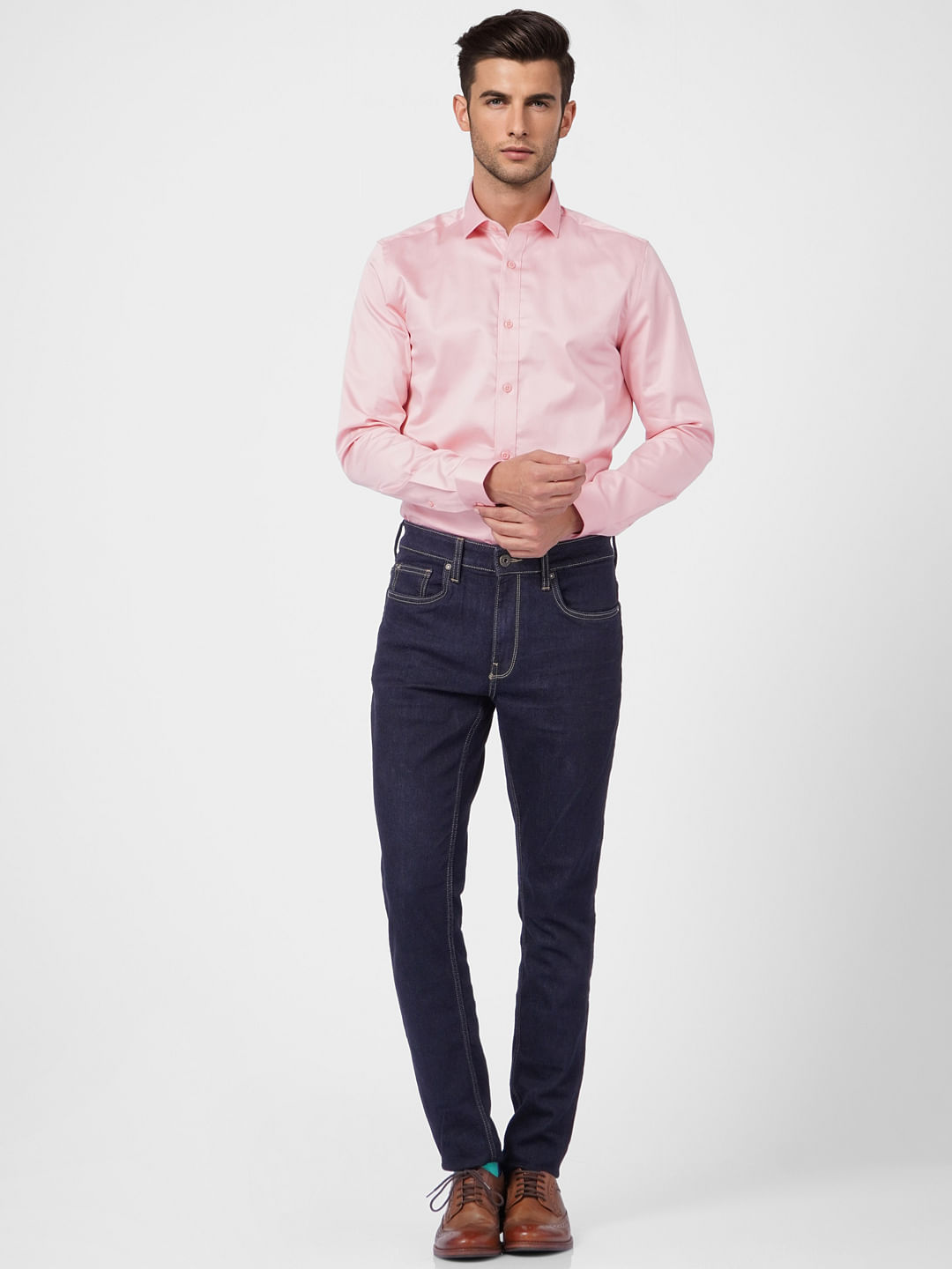 Light Pink Full Sleeves Shirt
