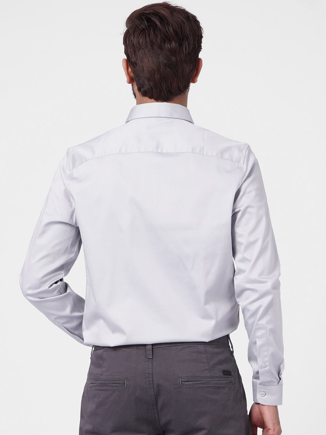 Light Grey Full Sleeves Shirt