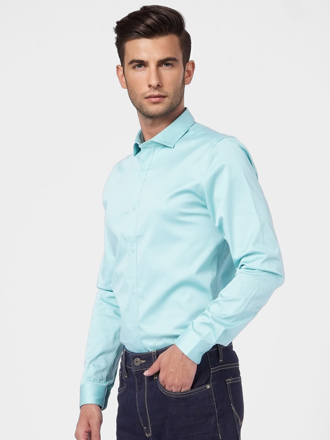 Light Blue Full Sleeves Shirt