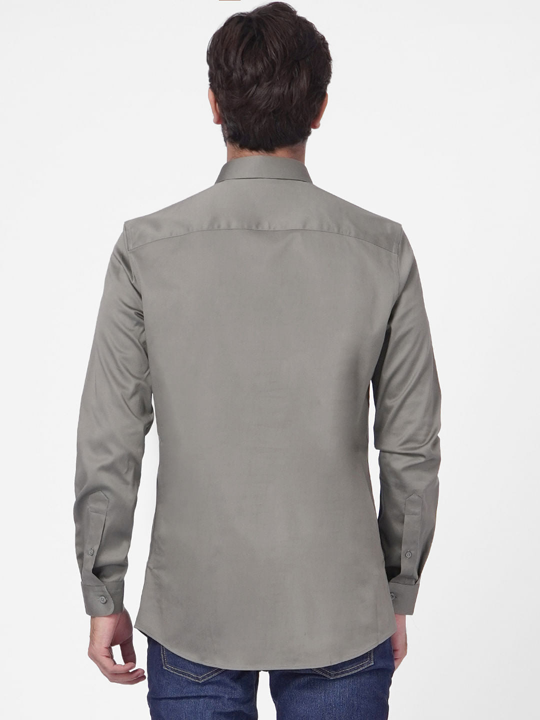 Dark Grey Full Sleeves Shirt