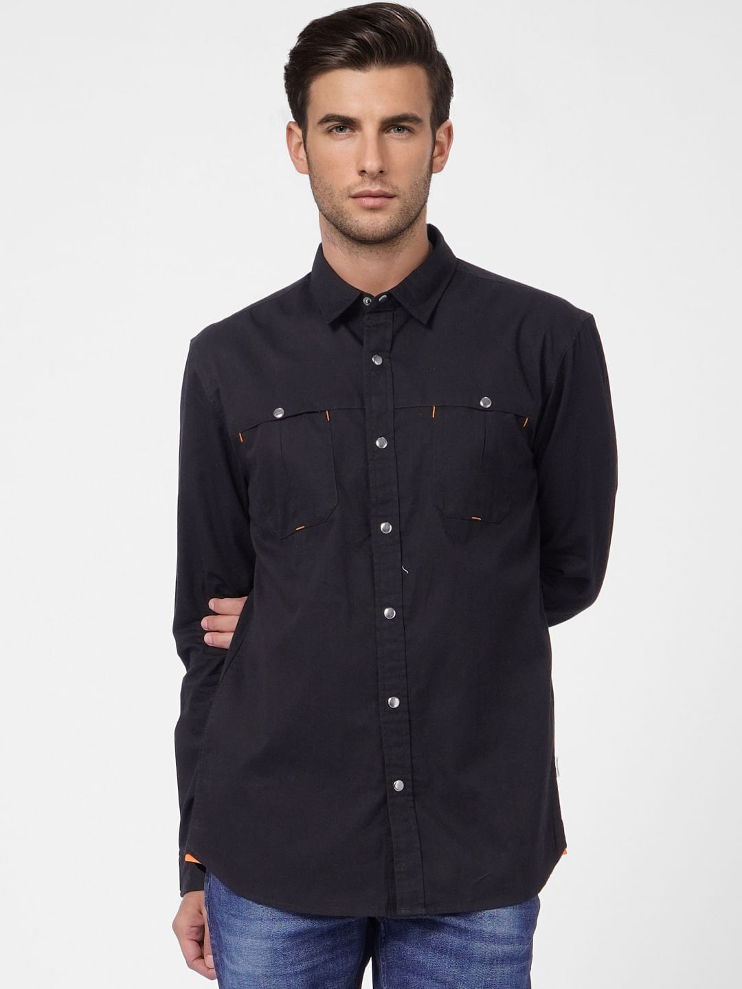 Black Full Sleeves Shirt