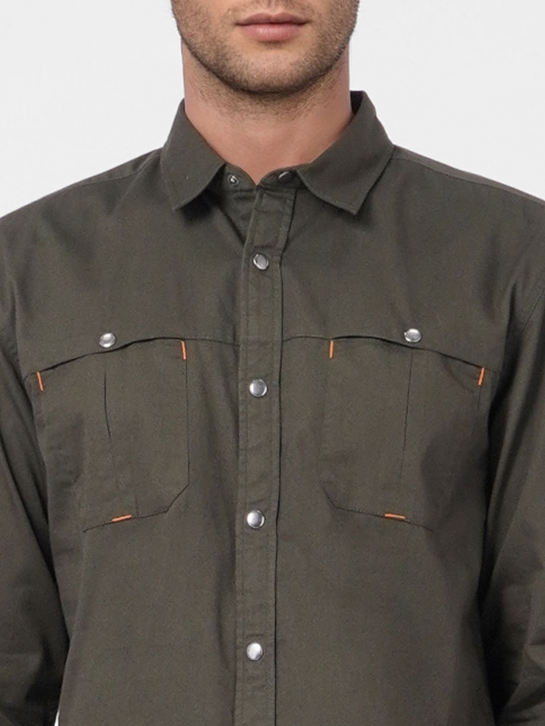 Green Full Sleeves Shirt