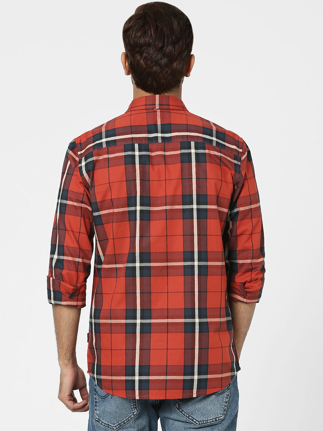Red Check Full Sleeves Shirt
