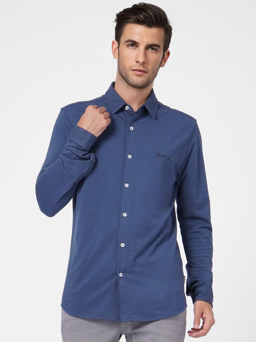 Dark Blue Full Sleeves Shirt