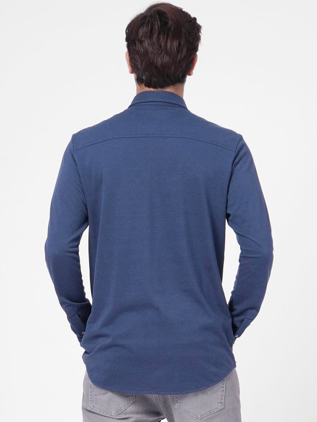 Dark Blue Full Sleeves Shirt