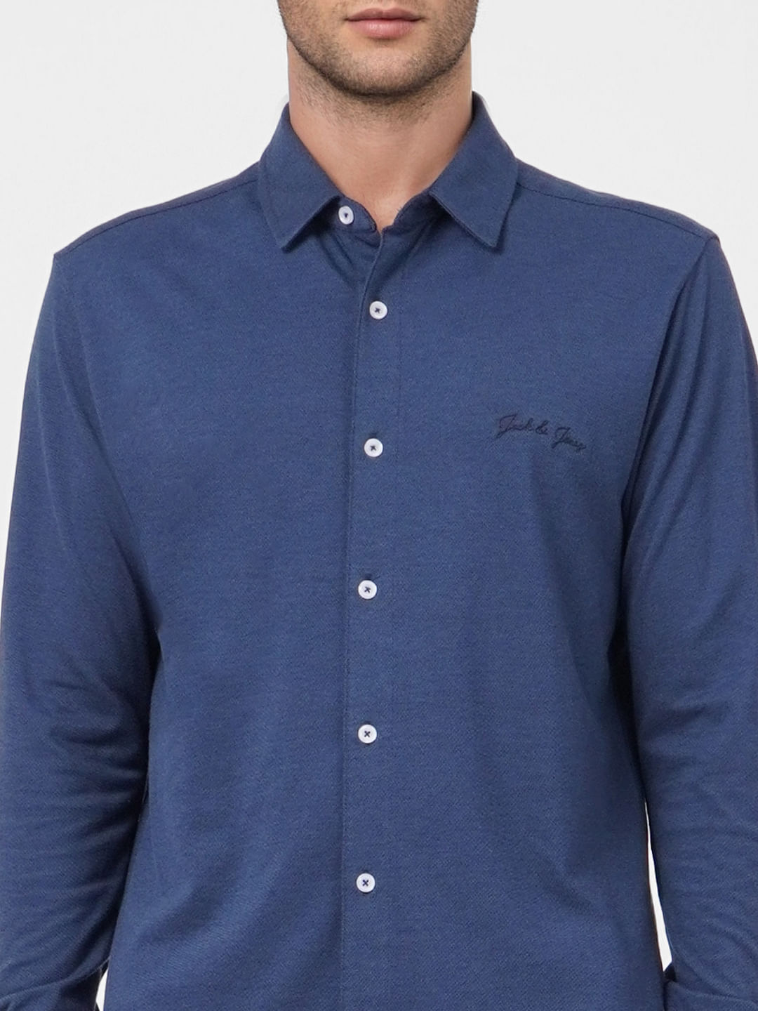 Dark Blue Full Sleeves Shirt