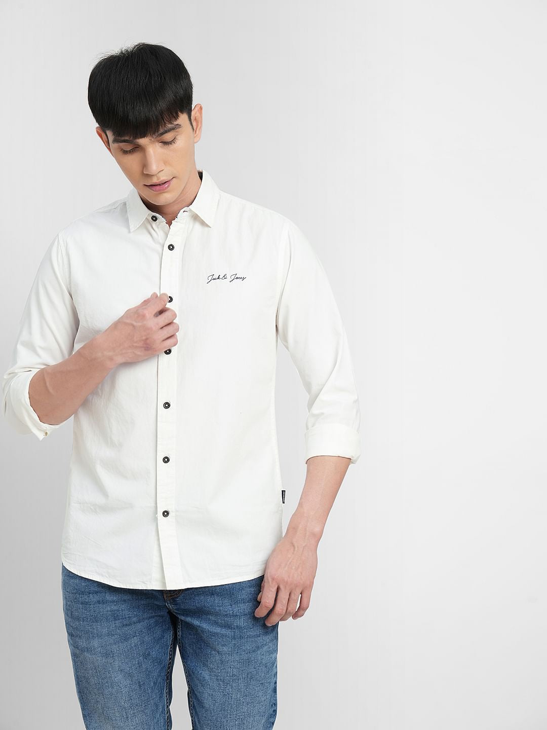 White Full Sleeves Shirt