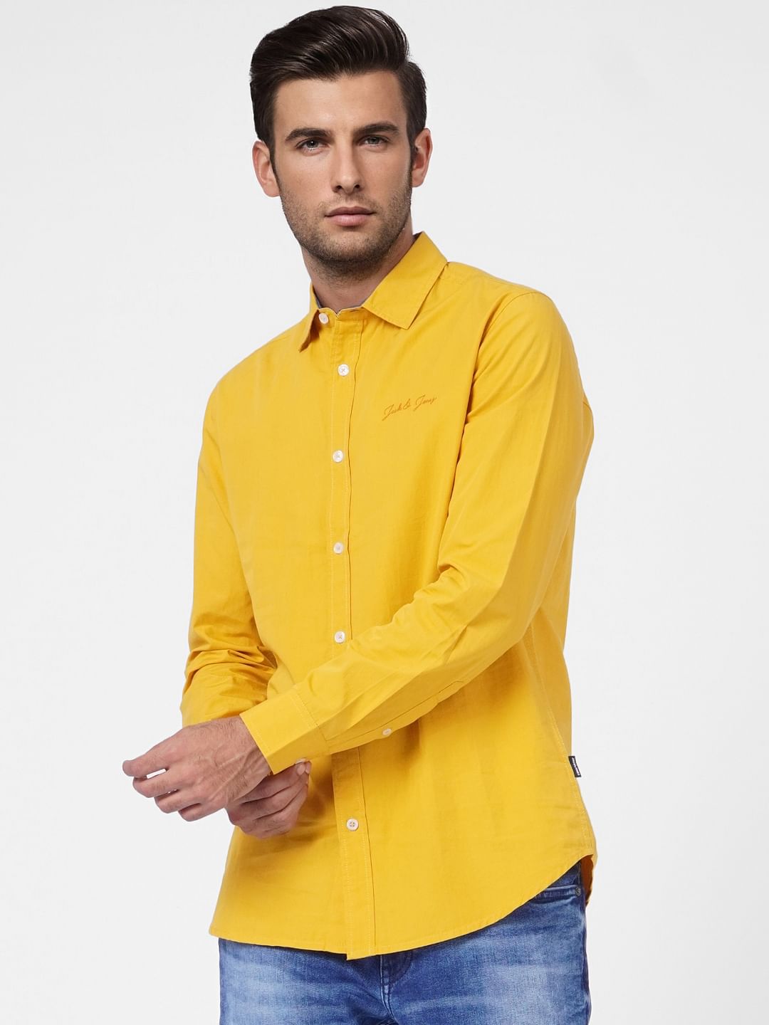 Yellow Full Sleeves Shirt