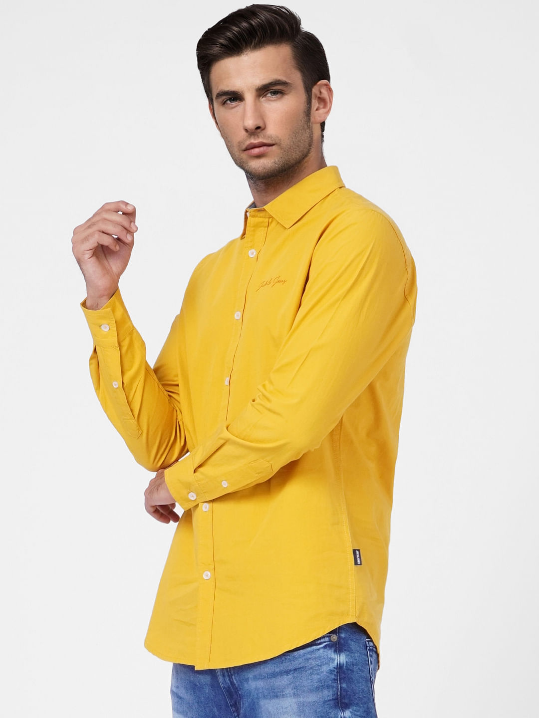 Yellow Full Sleeves Shirt