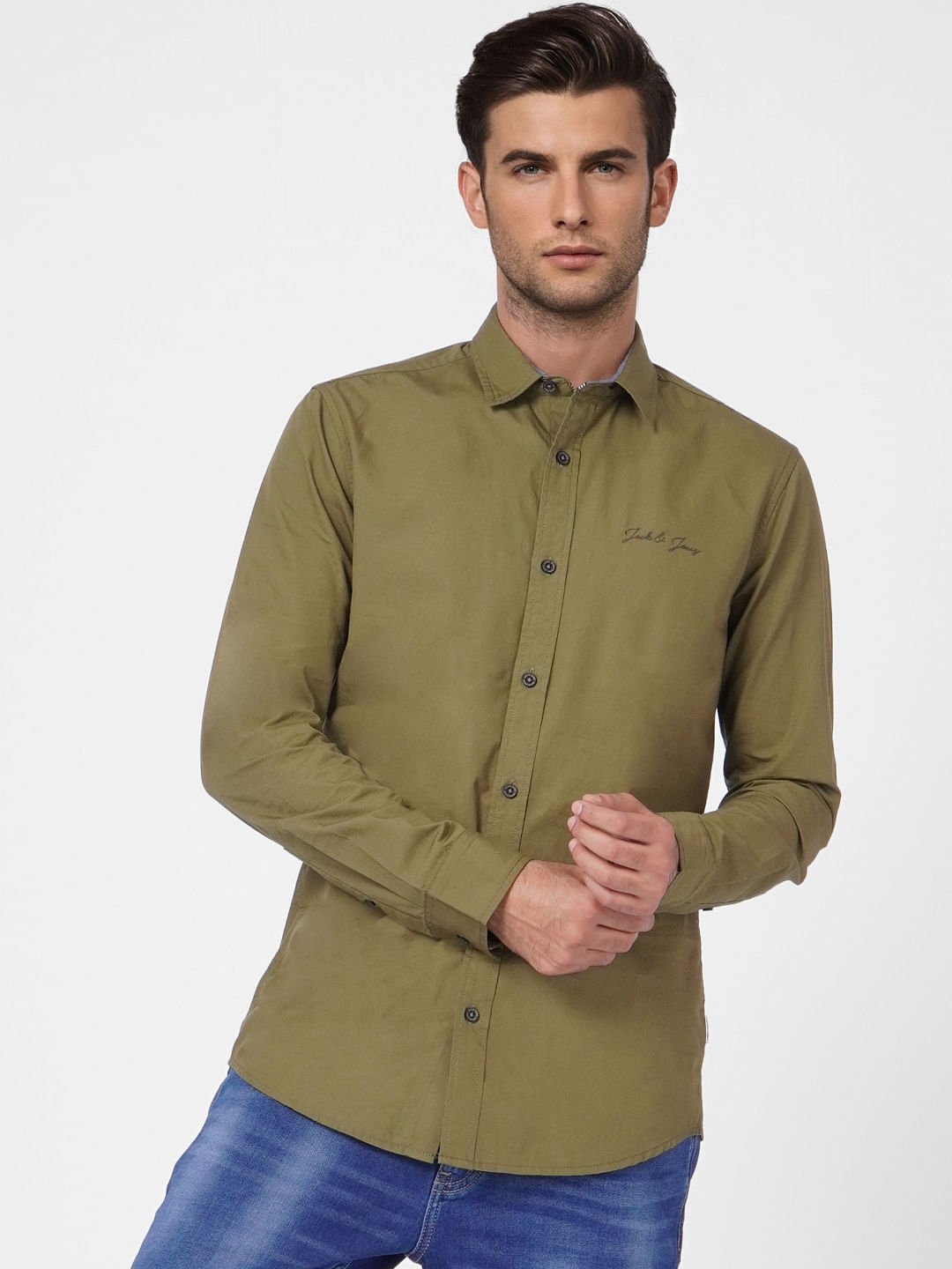 Green Full Sleeves Shirt