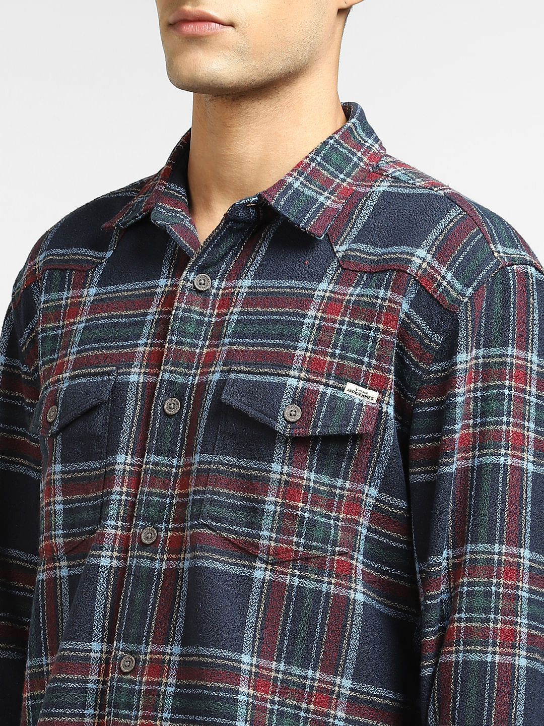 Blue Check Full Sleeves Shirt