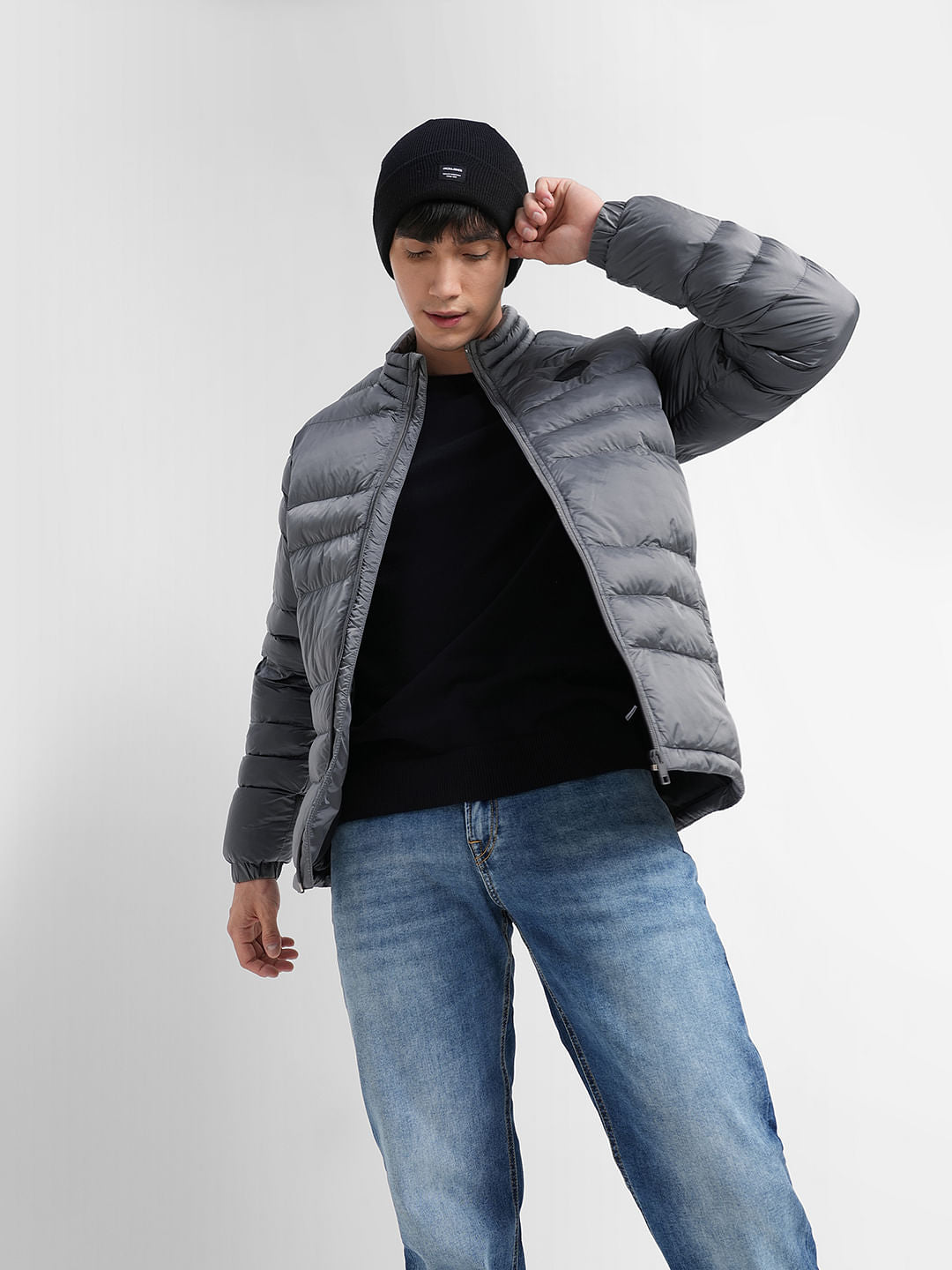 Grey Puffer Jacket