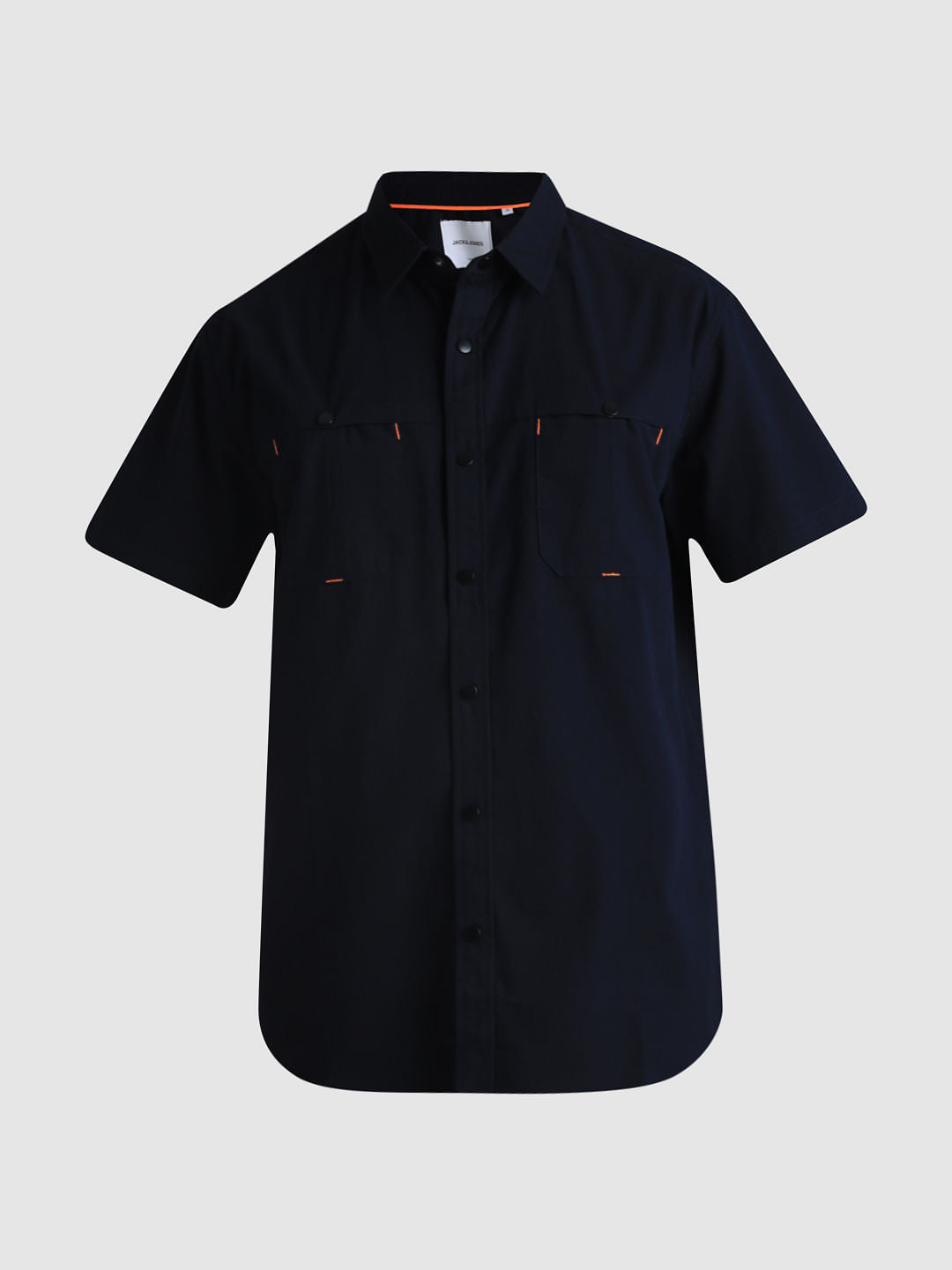 Dark Blue Short Sleeves Shirt