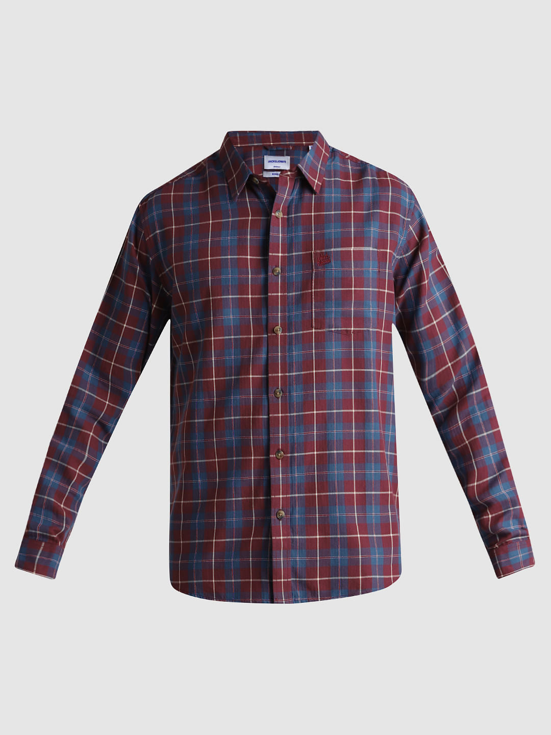 Red Check Full Sleeves Shirt