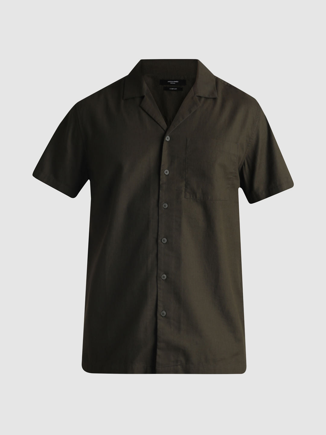 Olive Short Sleeves Shirt