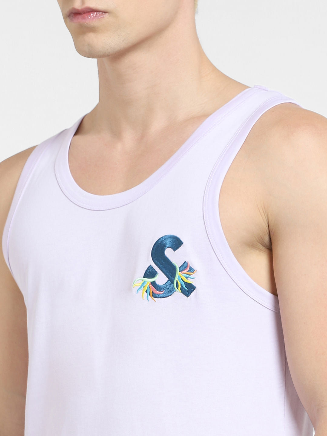 Lilac Crew Neck Vest