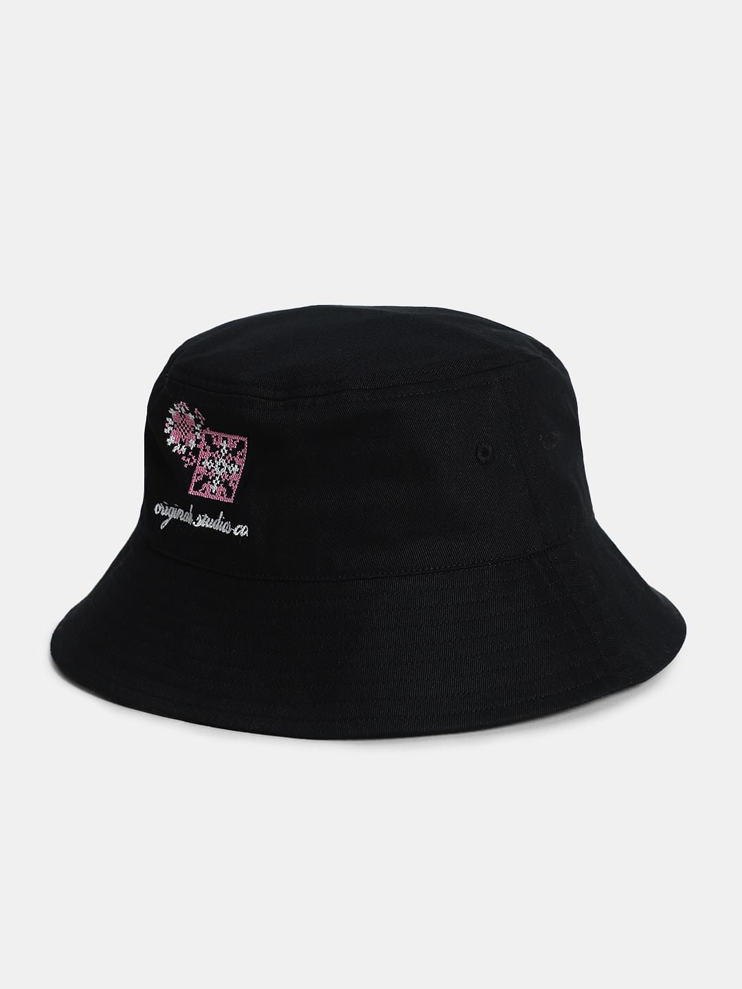 Black Cotton Bucket Hat