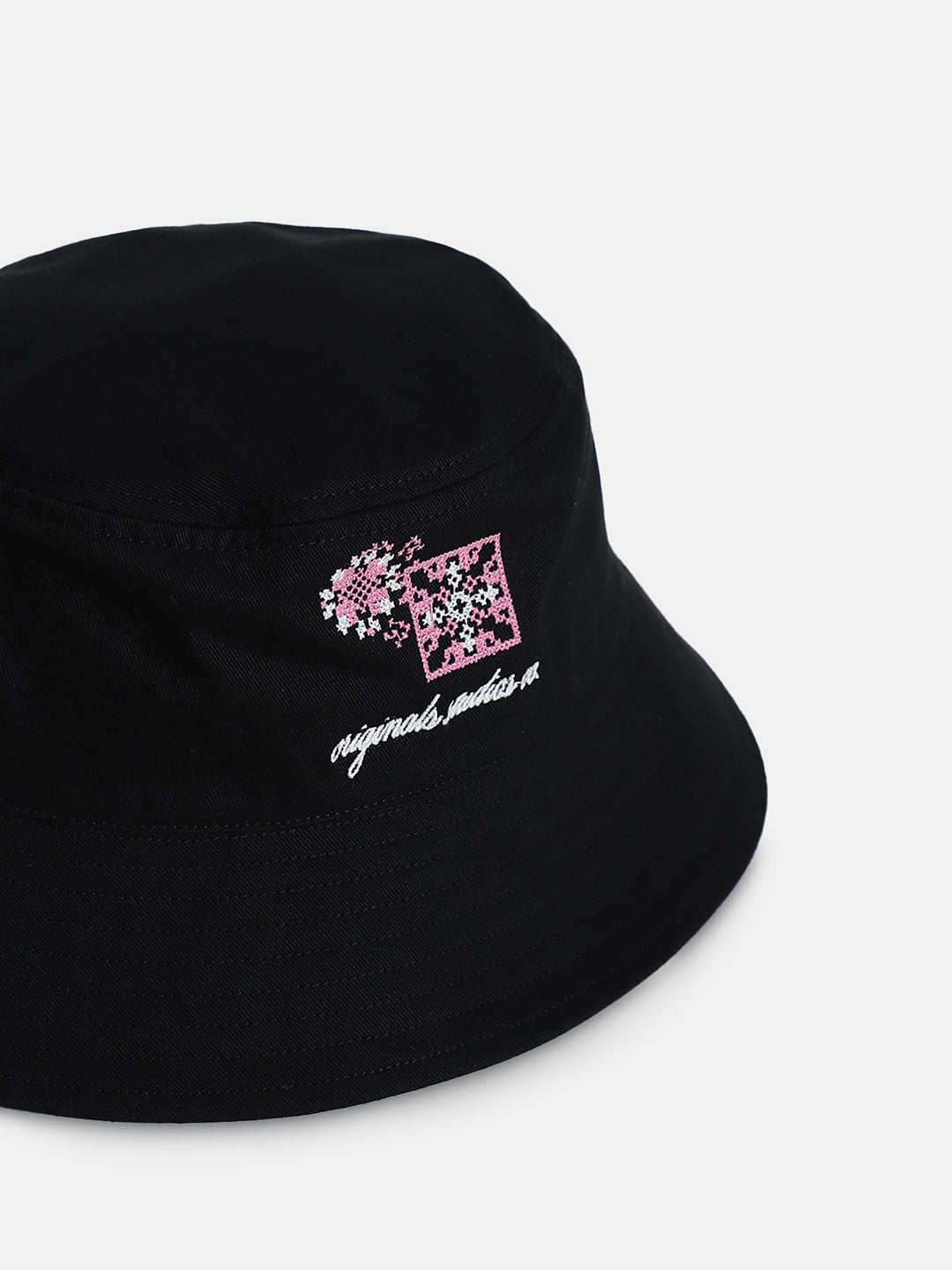 Black Cotton Bucket Hat
