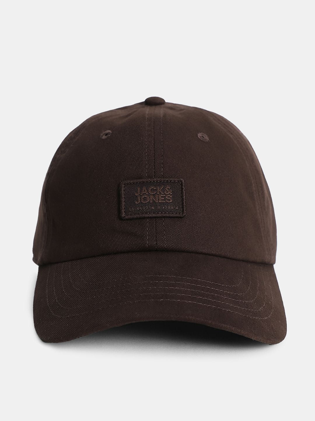 Dark Brown Cotton Baseball Cap