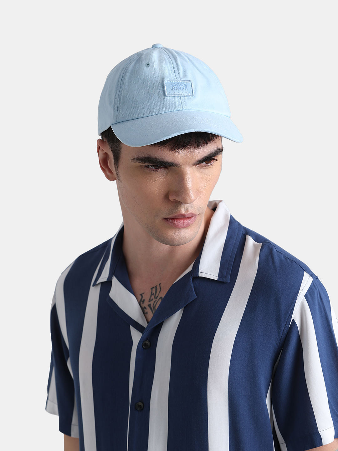 Light Blue Cotton Baseball Cap
