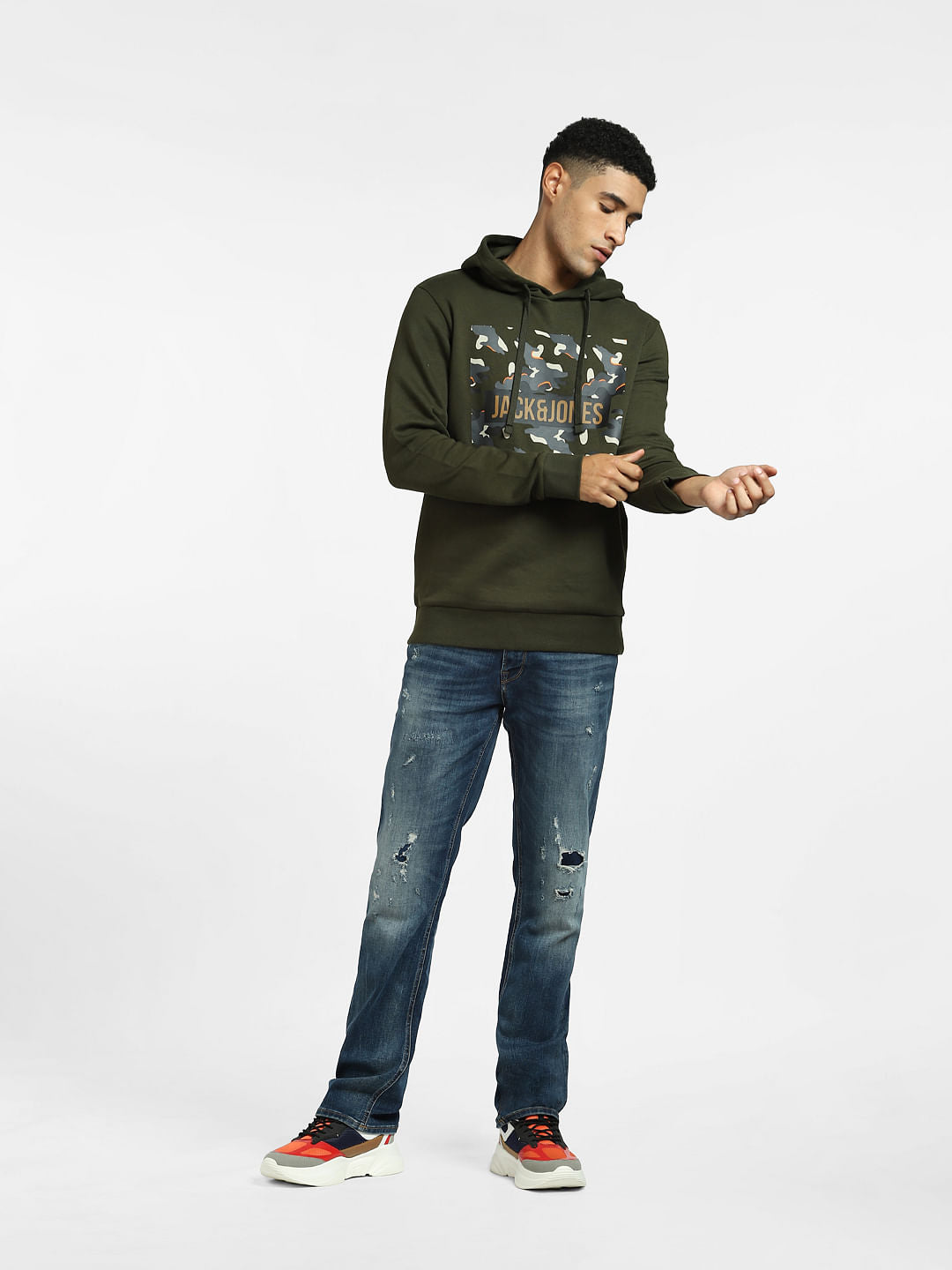 Green Hooded Sweatshirt