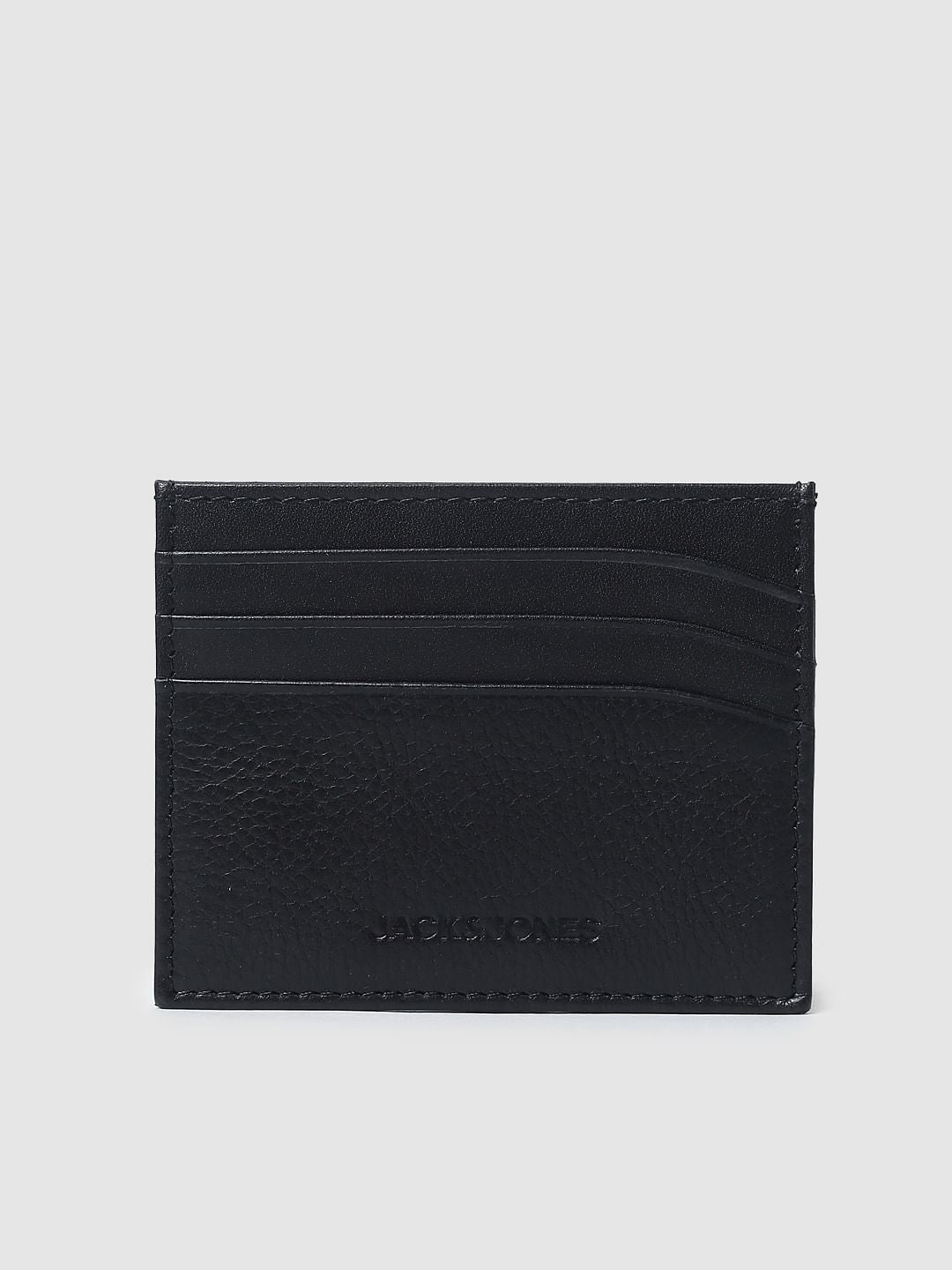 Black Leather Card Holder