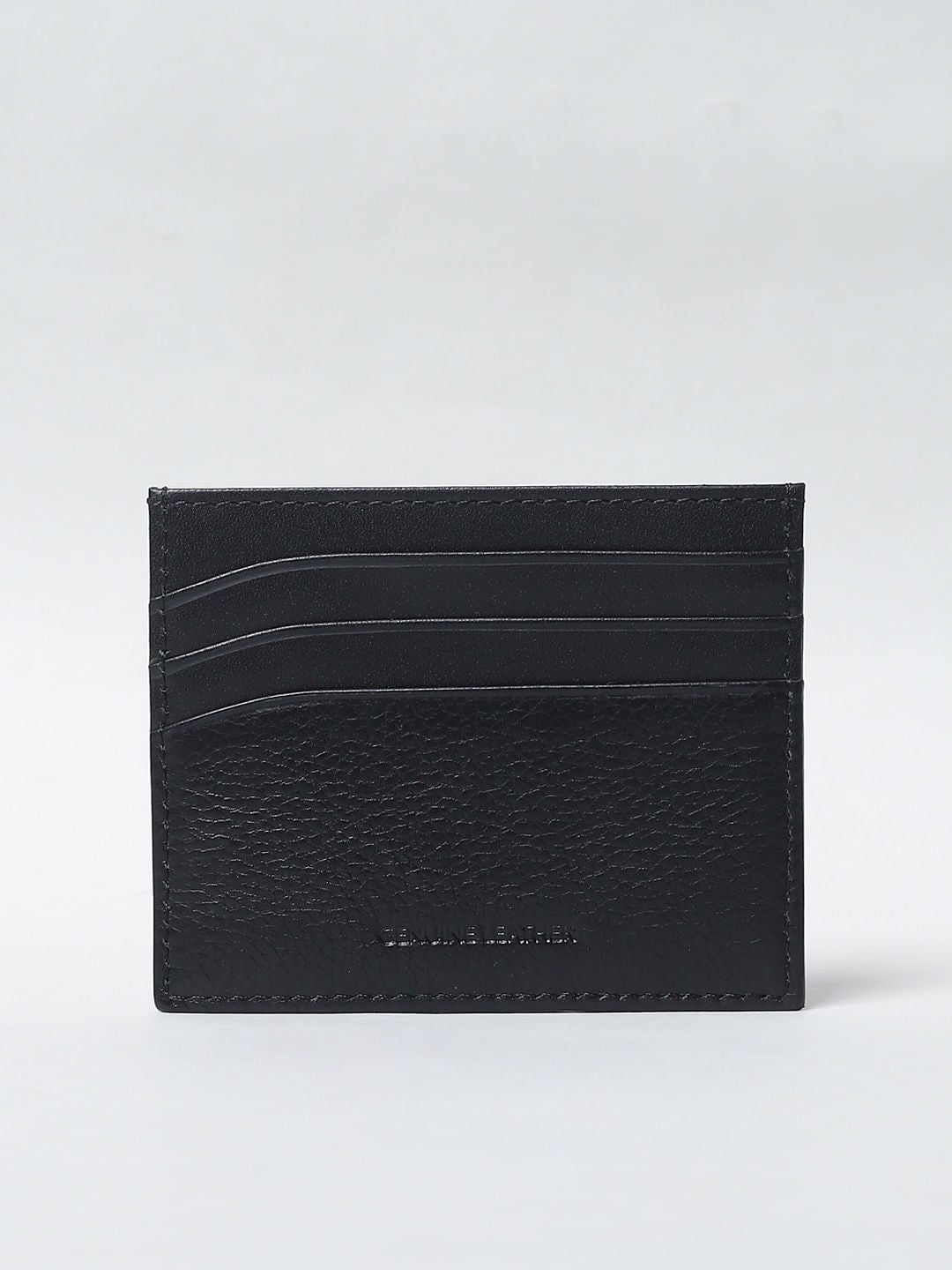 Black Leather Card Holder