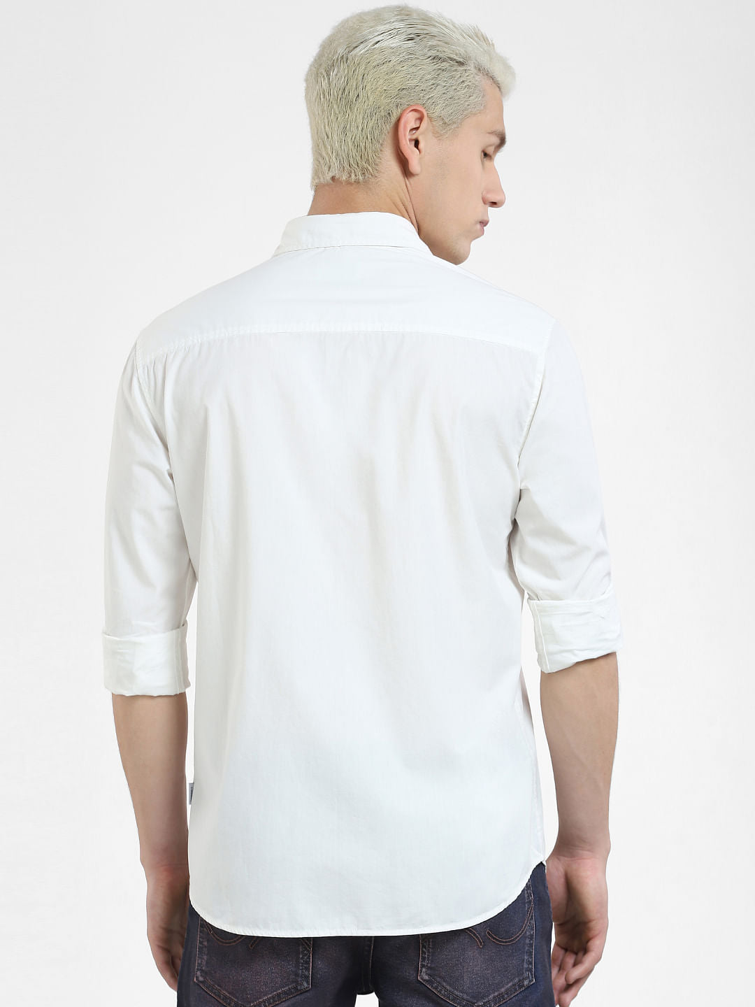 White Full Sleeves Shirt