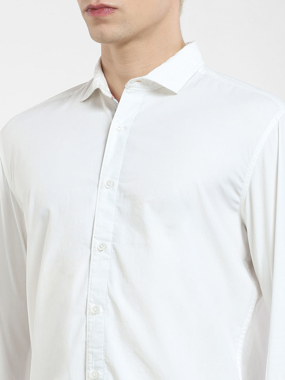 White Full Sleeves Shirt