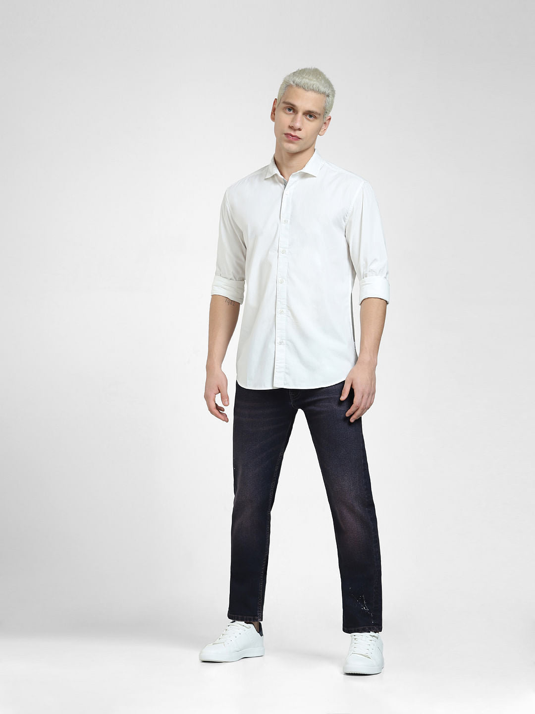 White Full Sleeves Shirt