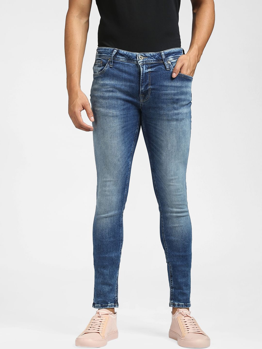 Blue Low Rise Tom Super Skinny Jeans