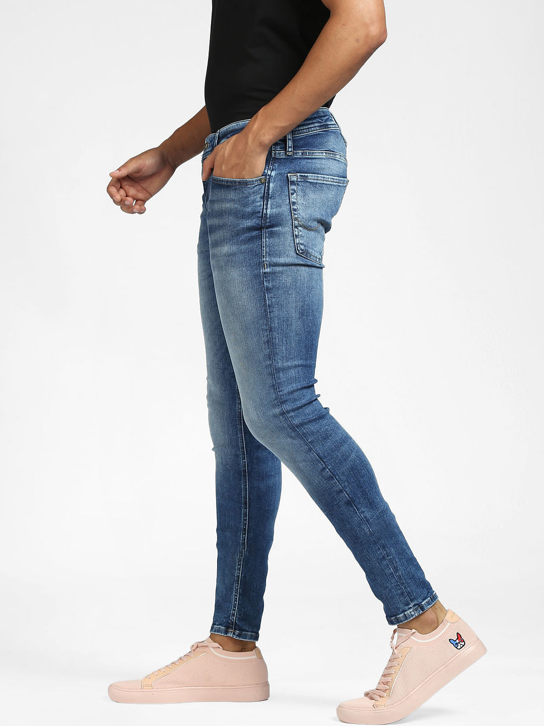 Blue Low Rise Tom Super Skinny Jeans
