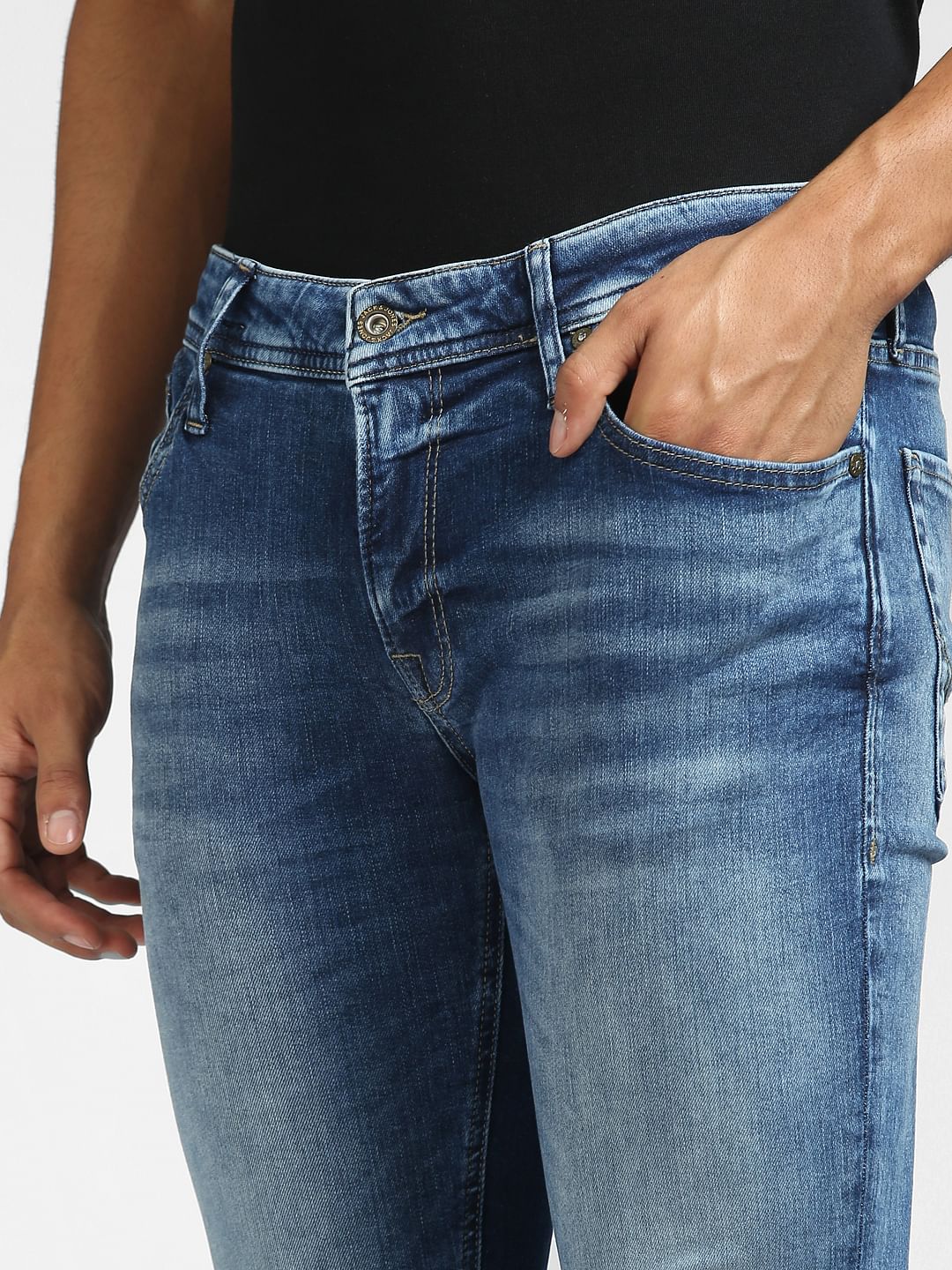 Blue Low Rise Tom Super Skinny Jeans