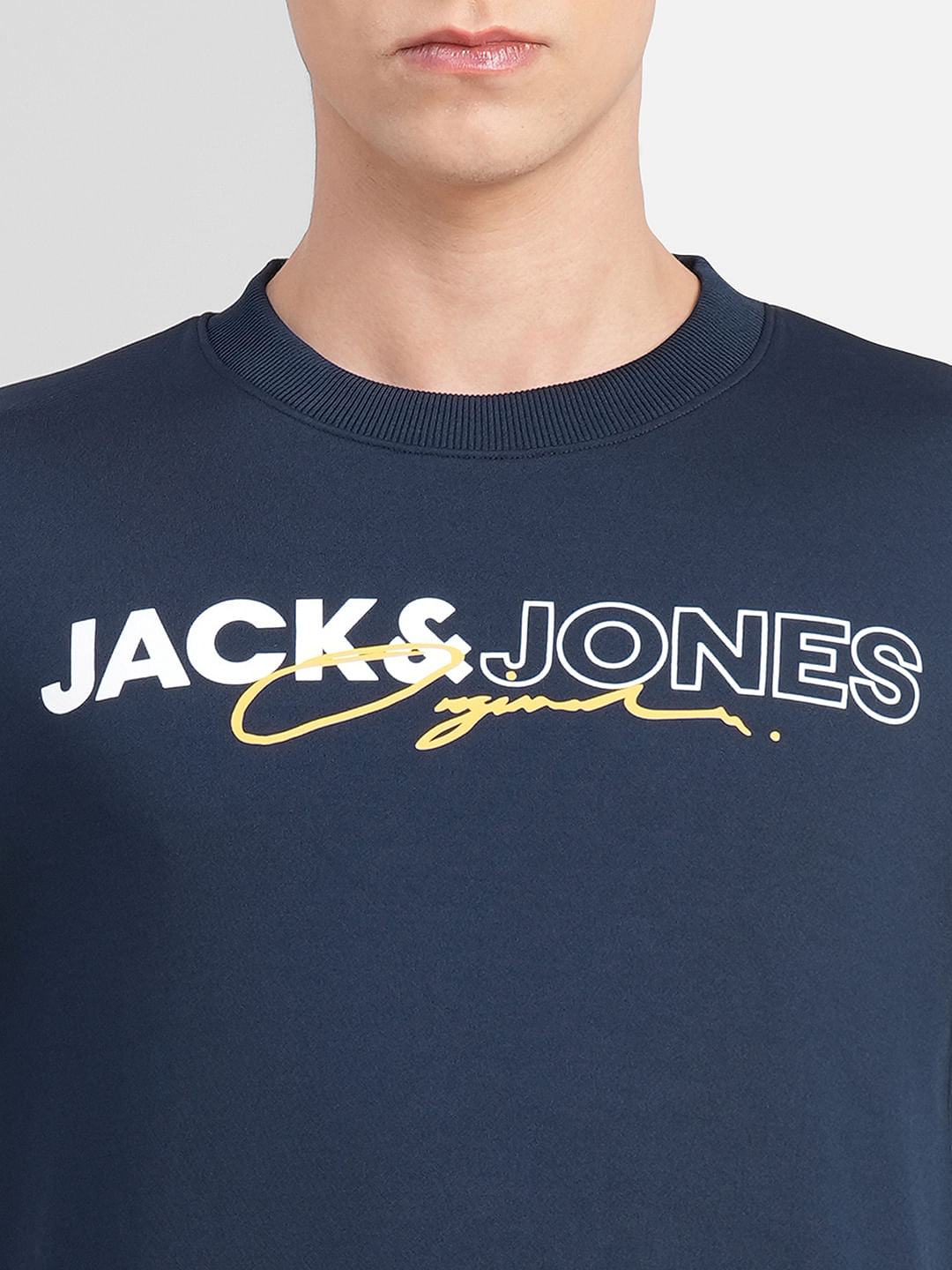 Navy Blue Logo Print Tracksuit