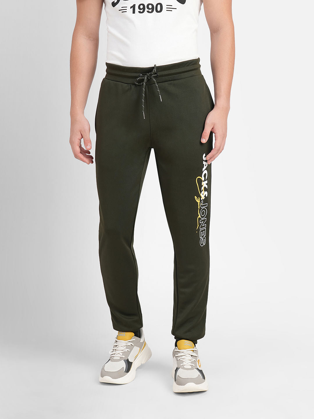 Dark Green Logo Print Tracksuit