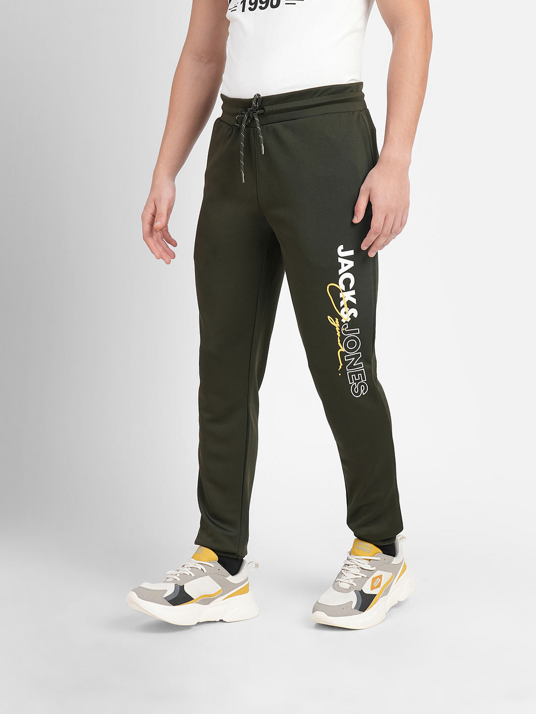 Dark Green Logo Print Tracksuit