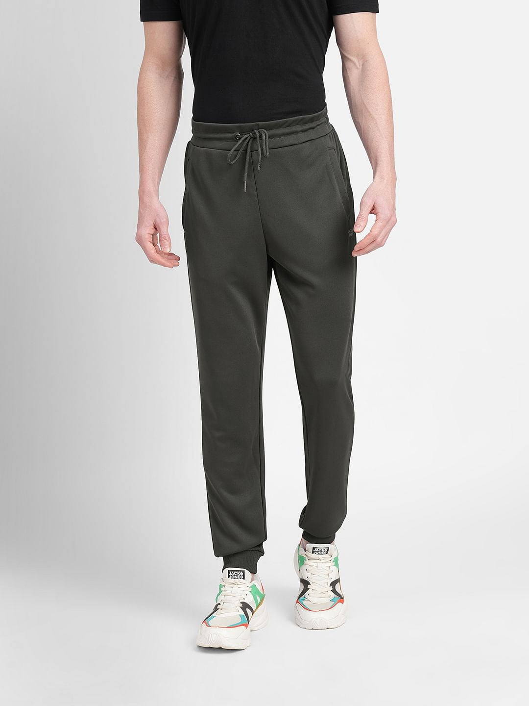 Dark Grey Logo Print Tracksuit