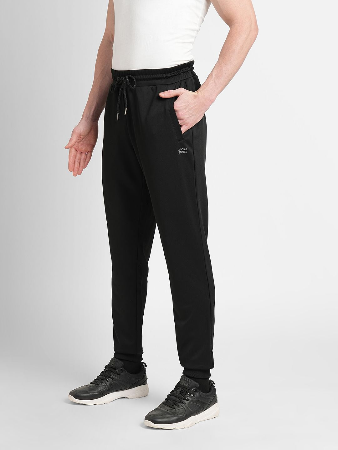 Black Logo Print Tracksuit