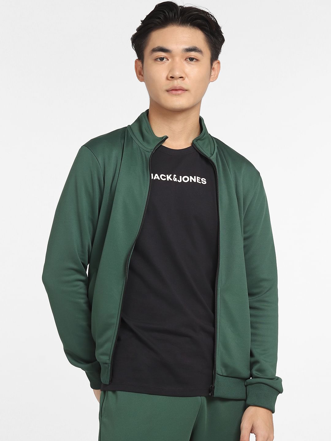 Green Logo Print Tracksuit