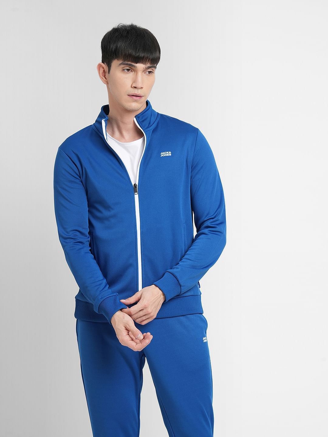Blue Logo Print Tracksuit