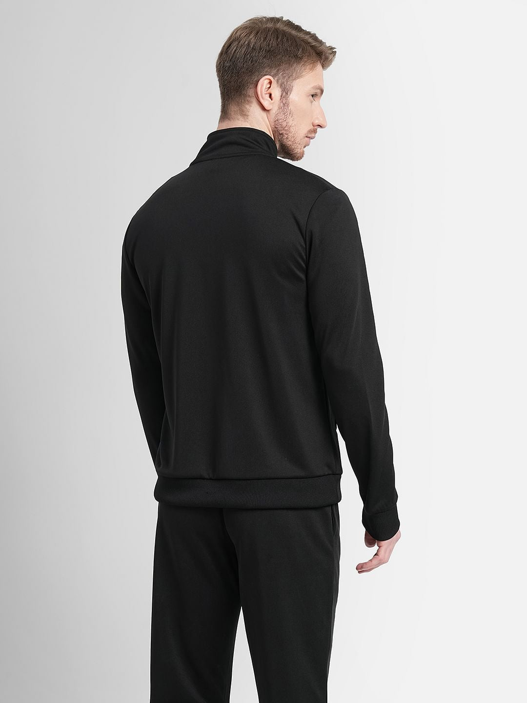 Black Logo Print Tracksuit