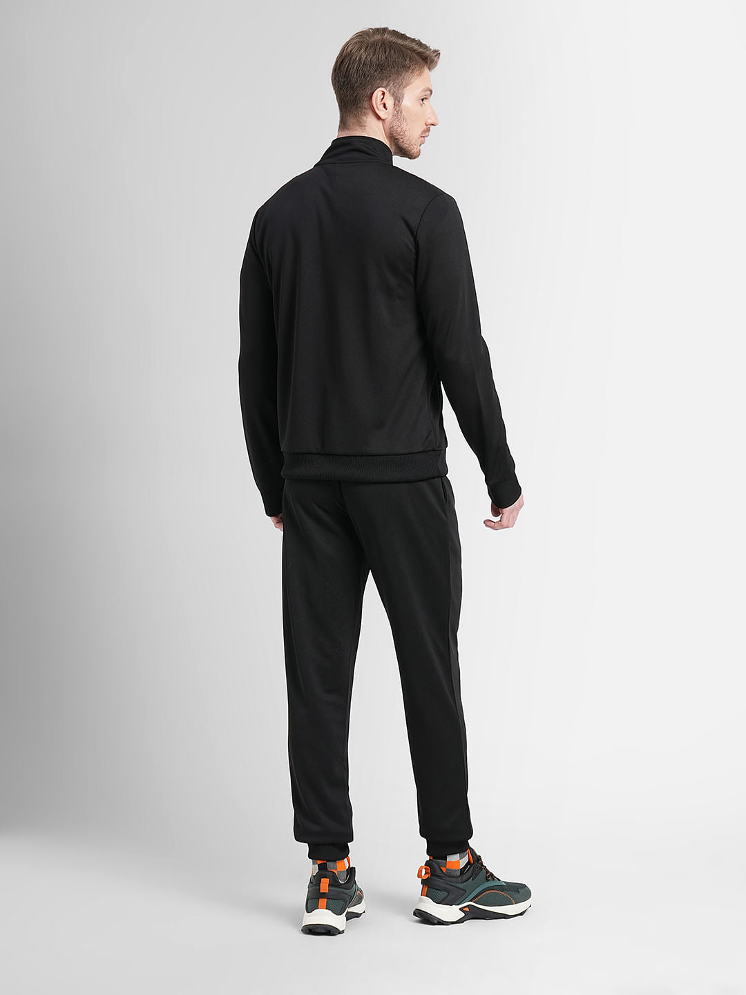Black Logo Print Tracksuit