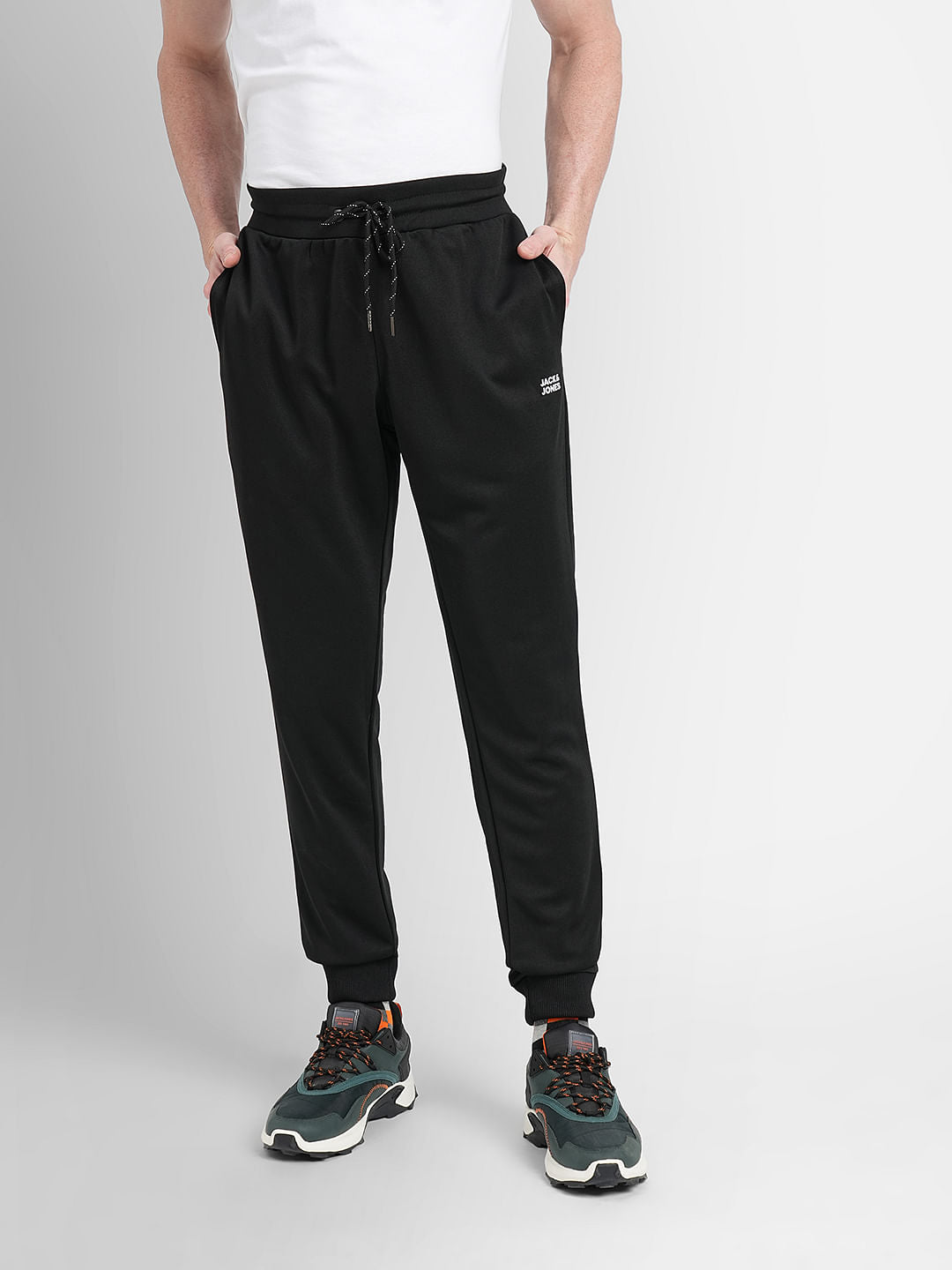 Black Logo Print Tracksuit