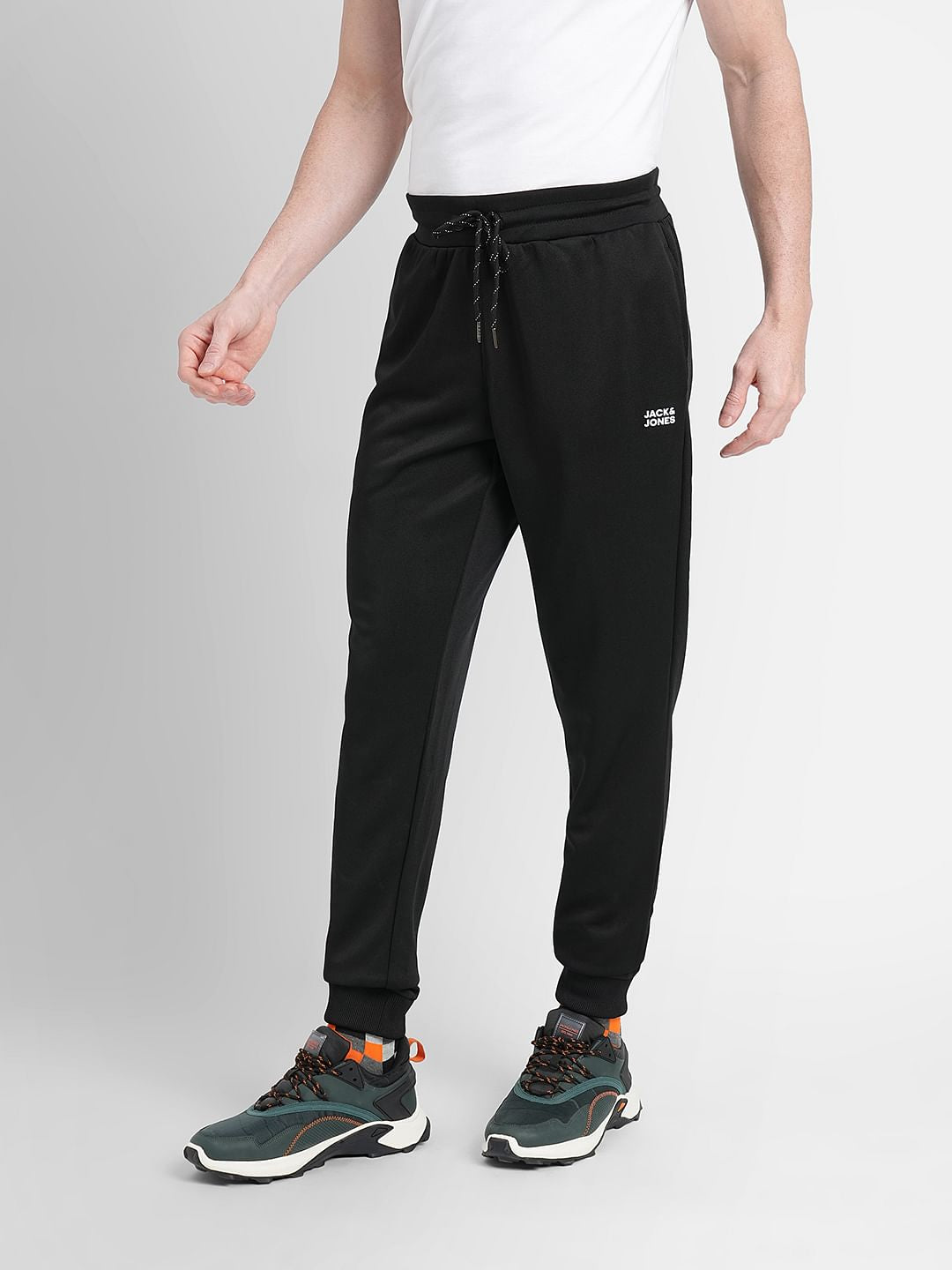 Black Logo Print Tracksuit