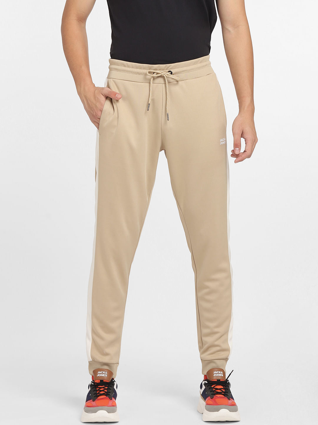 Beige Logo Print Tracksuit