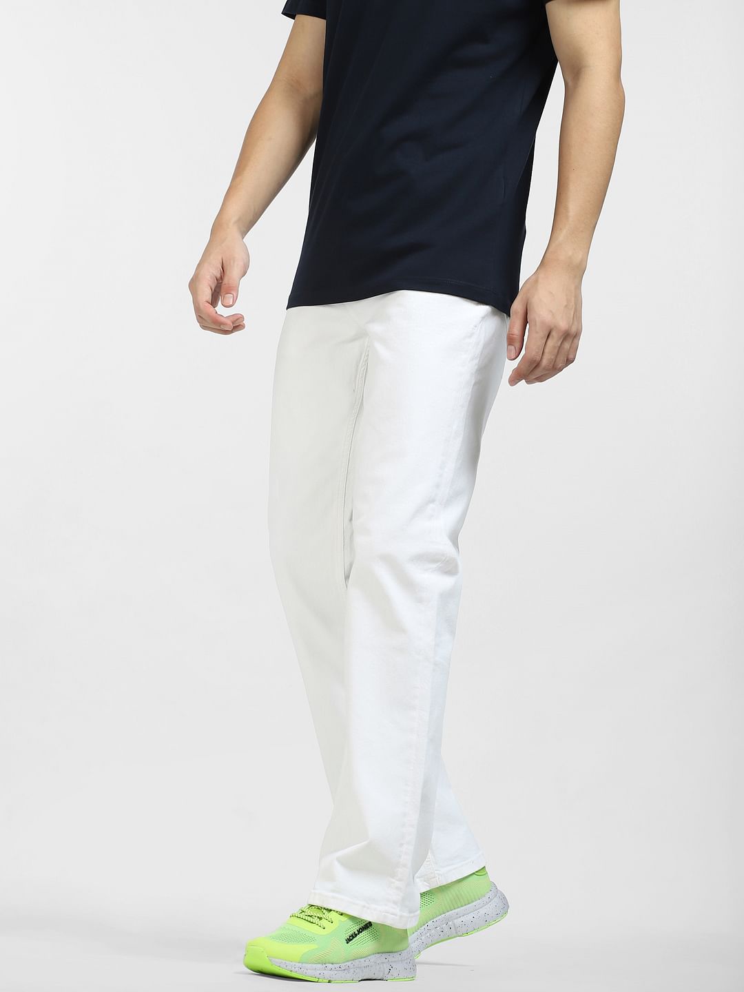 White High Rise Ray Bootcut Jeans