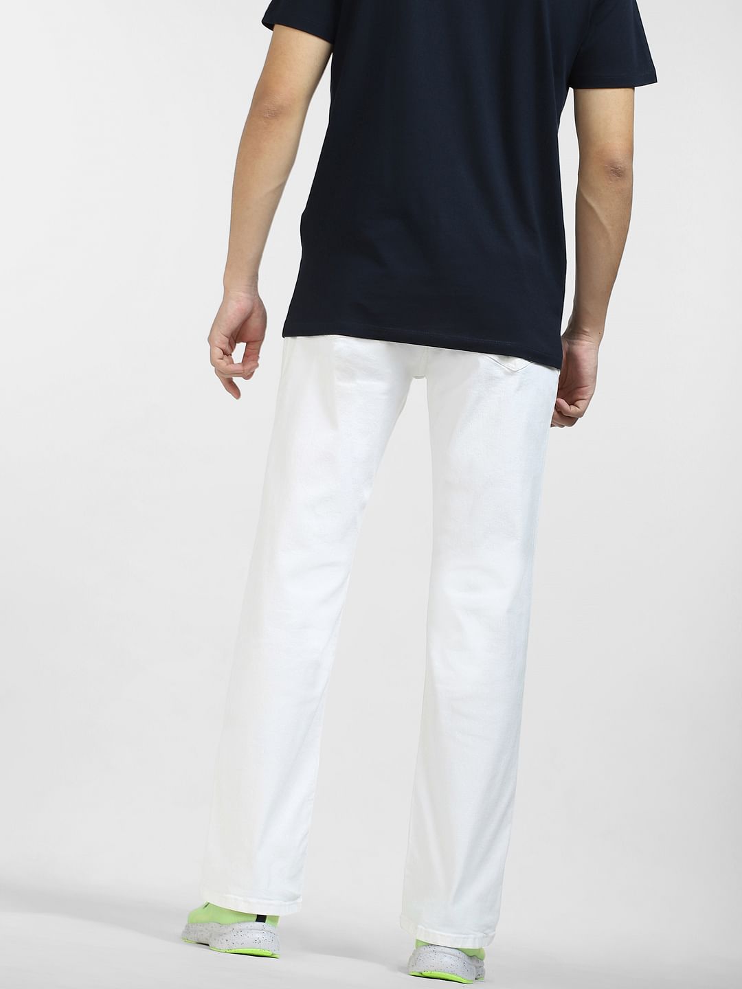 White High Rise Ray Bootcut Jeans