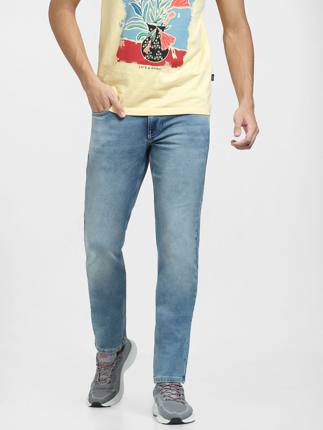 Light Blue Low Rise Glenn Slim Fit Jeans