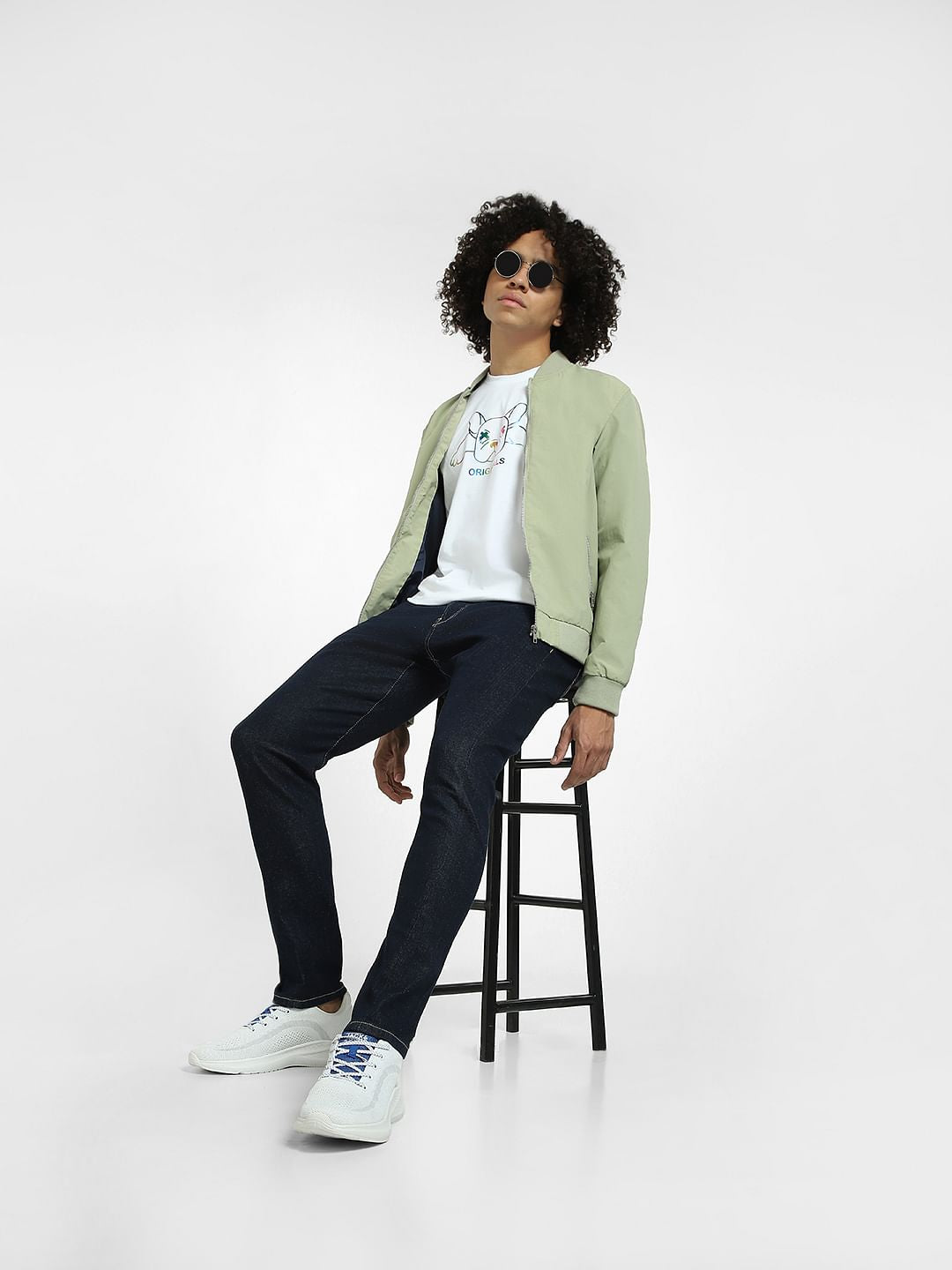 Dark Blue Low Rise Simon Anti Fit Jeans