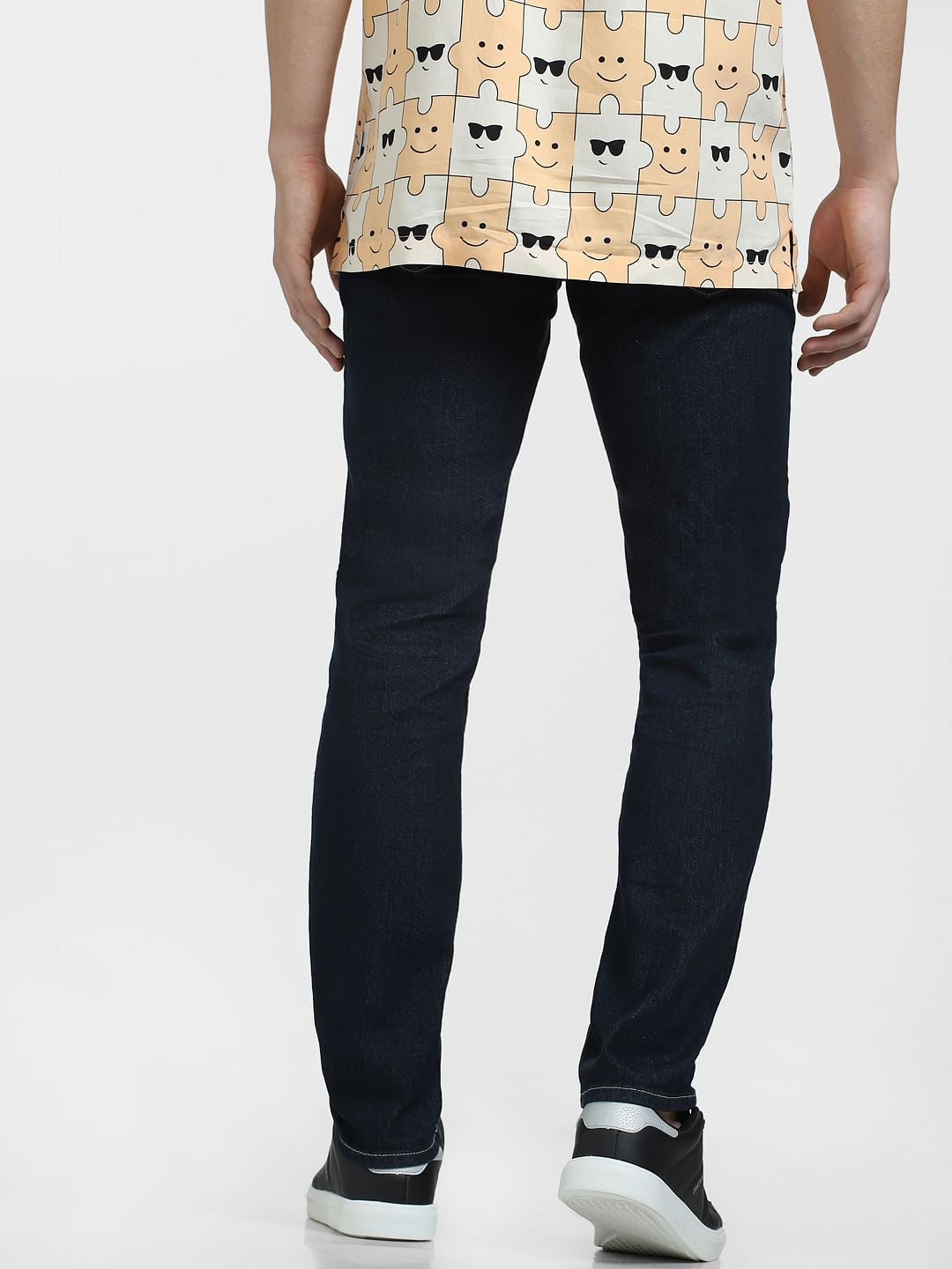 Dark Blue Low Rise Glenn Slim Fit Jeans